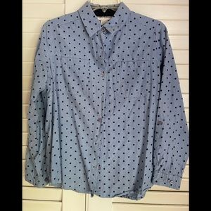 Polka dot buttoned down shirt